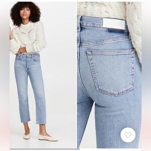 RE/DONE 70s High Rise Comfort Stretch Stove Pipe Jeans